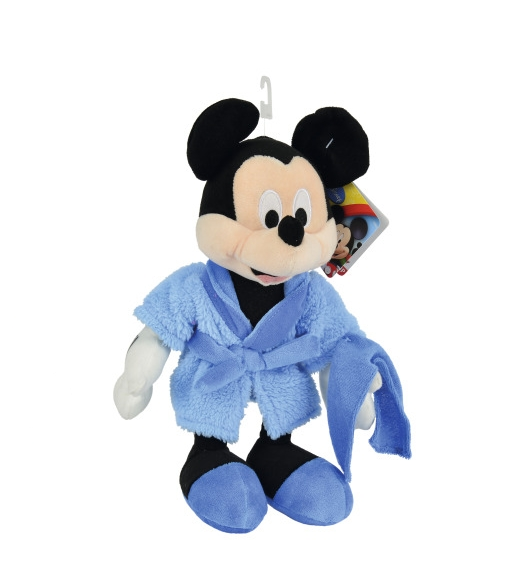  mickey mouse soft toy bathrobe blue 25 cm 
